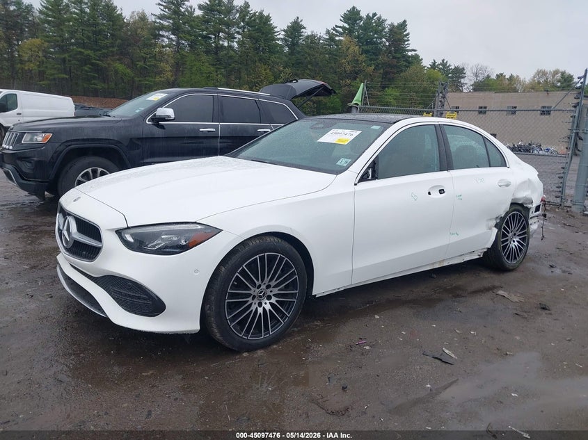 2023 Mercedes-benz C-klasse VIN W1KAF4HB0PR095283 IAAI salvage auction — REAR END, Salvage (New Jersey), sold $18,650 on 2026-07-24 (photo 2)