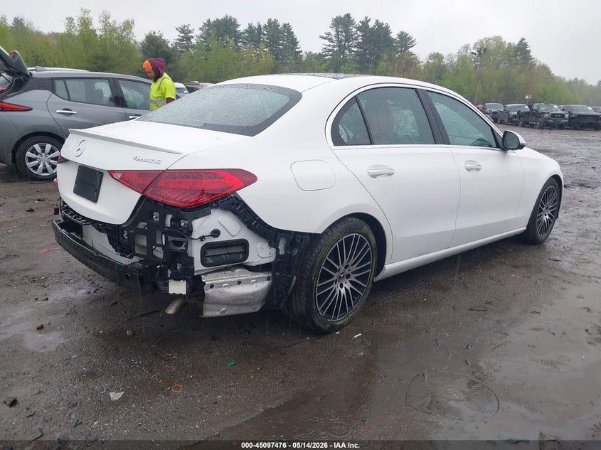 2023 Mercedes-benz C-klasse VIN W1KAF4HB0PR095283 IAAI salvage auction — REAR END, Salvage (New Jersey), sold $18,650 on 2026-07-24 (photo 4)
