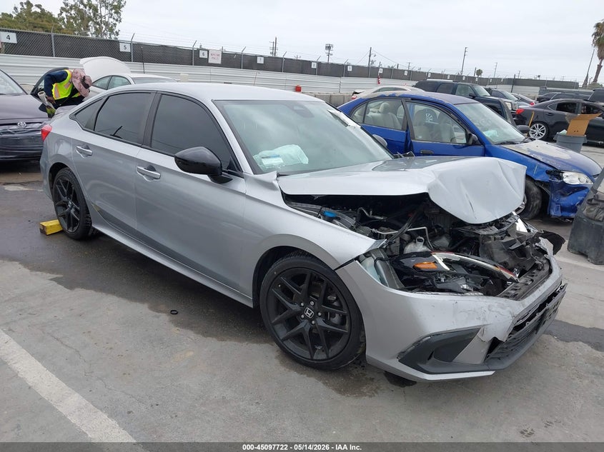 2023 Honda Civic VIN 2HGFE2F57PH537093 IAAI salvage auction — FRONT END, Salvage (California), sold $3,050 on 2026-07-09 (photo 1)