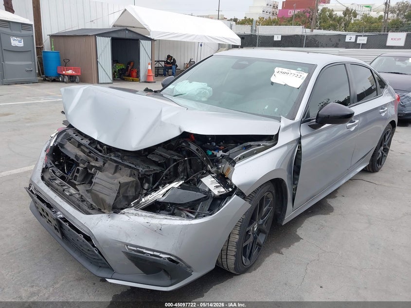 2023 Honda Civic VIN 2HGFE2F57PH537093 IAAI salvage auction — FRONT END, Salvage (California), sold $3,050 on 2026-07-09 (photo 6)