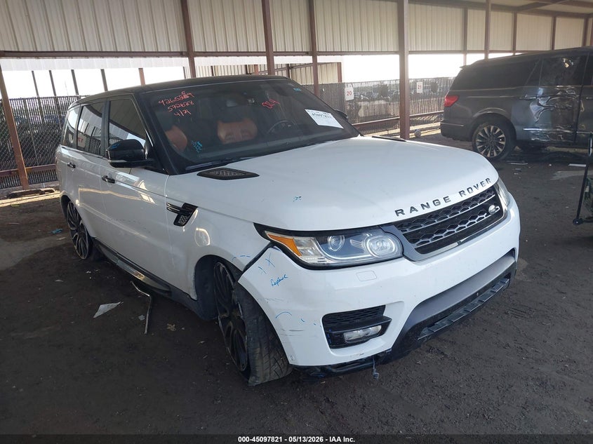 2016 Land rover Range rover sport VIN SALWV2EF8GA572628 IAAI salvage auction — SIDE, Salvage (Texas), sold $3,000 on 2026-07-11 (photo 1)