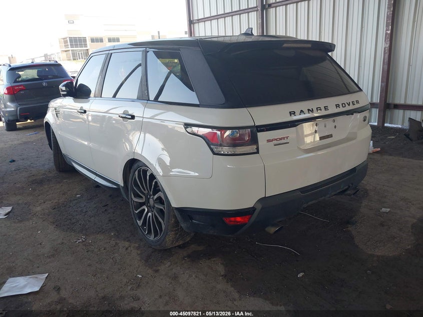 2016 Land rover Range rover sport VIN SALWV2EF8GA572628 IAAI salvage auction — SIDE, Salvage (Texas), sold $3,000 on 2026-07-11 (photo 3)