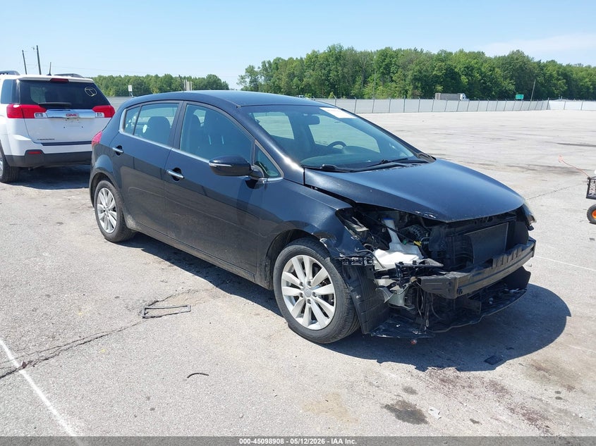 2014 Kia Forte VIN KNAFX5A82E5169306 IAAI salvage auction — FRONT END, Clear (Indiana), sold $900 on 2026-07-16 (photo 1)