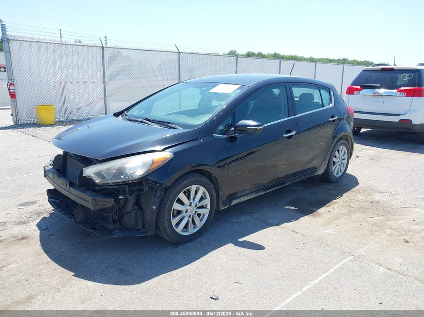 2014 Kia Forte VIN KNAFX5A82E5169306 IAAI salvage auction — FRONT END, Clear (Indiana), sold $900 on 2026-07-16 (photo 2)