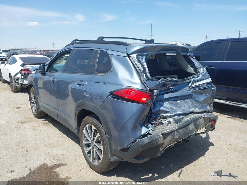 2025 Toyota Corolla cross VIN 7MUDAAAG4SV146844 IAAI salvage auction — FRONT & REAR, Original (Texas), sold $3,650 on 2026-07-28 (photo 3)