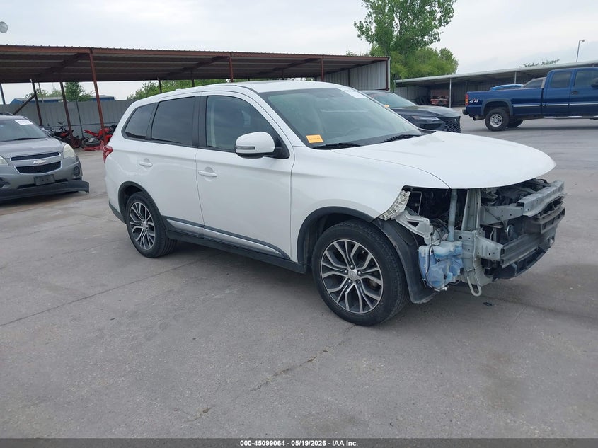 2017 Mitsubishi Outlander VIN JA4AD3A39HZ013897 IAAI salvage auction — FRONT END, Salvage (Texas), sold $1,475 on 2026-07-22 (photo 1)
