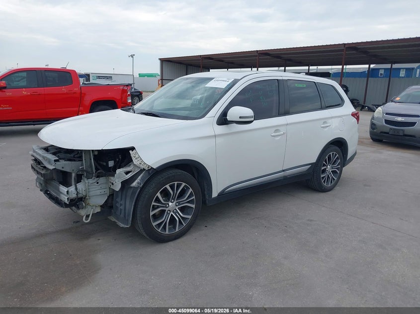 2017 Mitsubishi Outlander VIN JA4AD3A39HZ013897 IAAI salvage auction — FRONT END, Salvage (Texas), sold $1,475 on 2026-07-22 (photo 2)