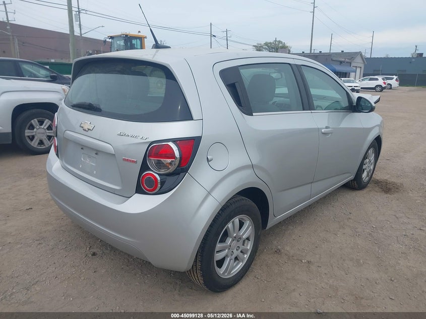 2013 Chevrolet SONIC VIN 1G1JC6SB2D4129233 IAAI salvage auction — FRONT END, Clear (Michigan), sold $575 on 2026-07-23 (photo 4)