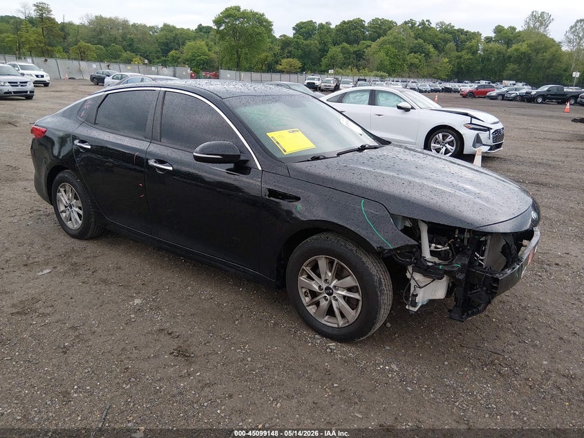 2017 Kia Optima VIN 5XXGT4L39HG152226 IAAI salvage auction — FRONT END, Salvage (New Jersey), sold $825 on 2026-07-21 (photo 1)
