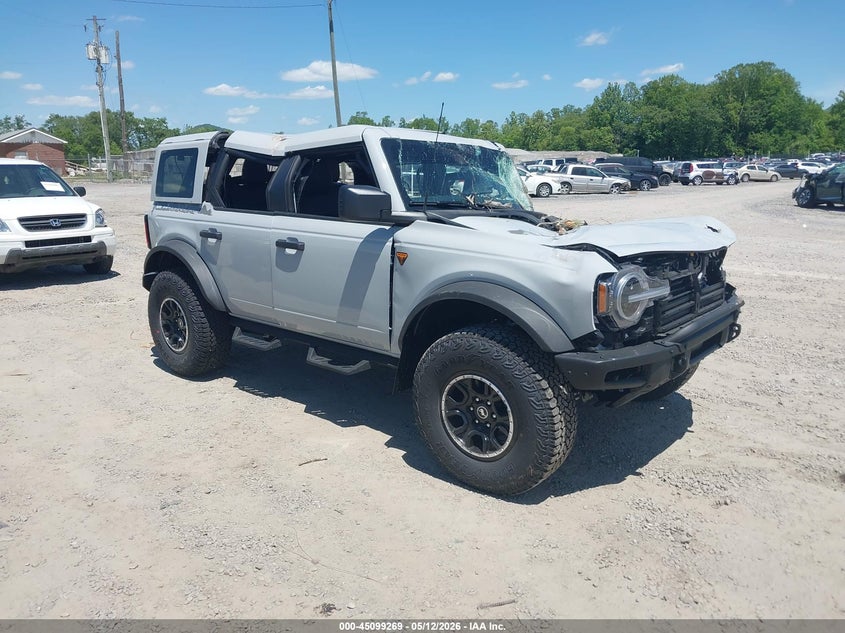 2026 Ford Bronco VIN 1FMEE9BP9TLA50707 IAAI salvage auction — ALL OVER, Salvage Title, sold $8,900 on 2026-09-18 (photo 1)