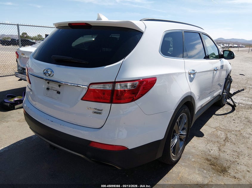2013 Hyundai Santa fe VIN KM8SRDHF9DU000944 IAAI salvage auction — SIDE, Original (Texas), sold $2,500 on 2026-07-29 (photo 4)