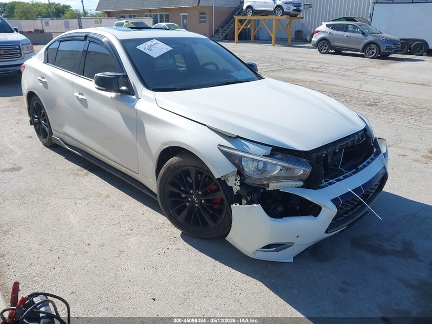 2022 Infiniti Q50 VIN JN1EV7BP1NM311045 IAAI salvage auction — FRONT END, Salvage (Illinois), sold $4,400 on 2026-08-31 (photo 1)