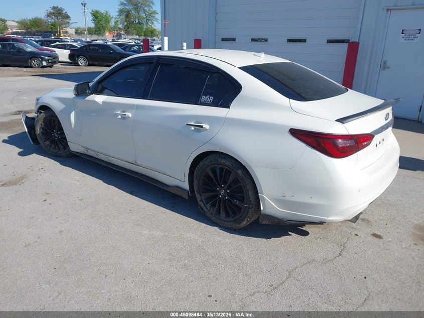 2022 Infiniti Q50 VIN JN1EV7BP1NM311045 IAAI salvage auction — FRONT END, Salvage (Illinois), sold $4,400 on 2026-08-31 (photo 3)