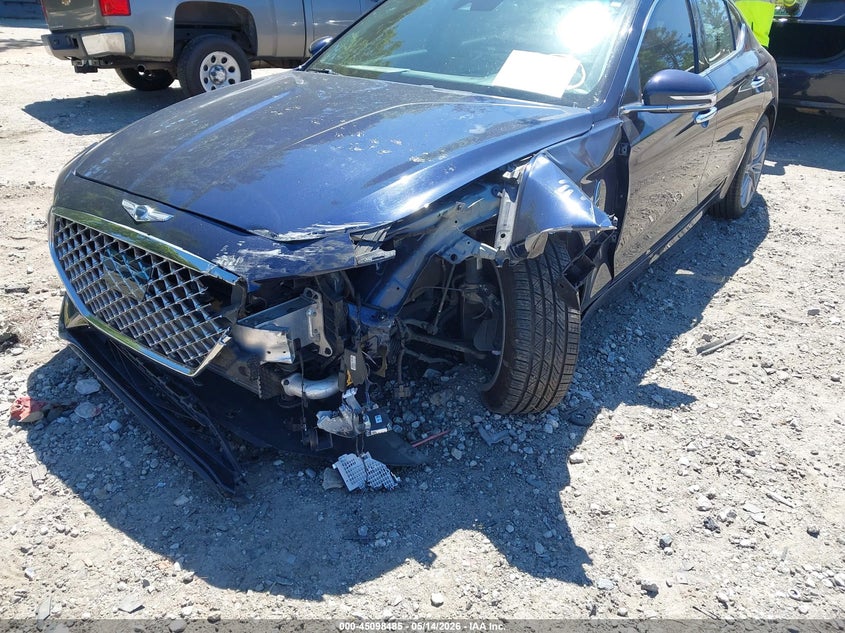2020 Genesis G70 VIN KMTG34LAXLU053367 IAAI salvage auction — LEFT FRONT, Salvage (Georgia), sold $3,150 on 2026-07-31 (photo 6)