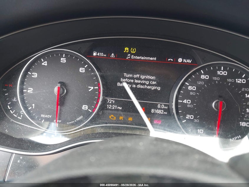 2017 Audi A6 VIN WAUG8AFC3HN001766 IAAI salvage auction — SIDE, Salvage (Massachusetts), sold $3,850 on 2026-07-31 (photo 7)