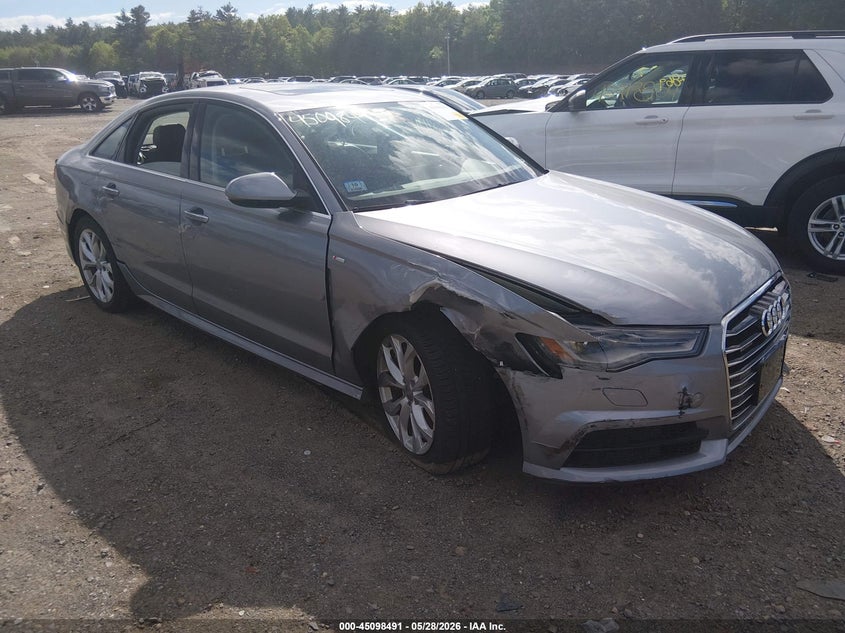 2017 Audi A6 VIN WAUG8AFC3HN001766 IAAI salvage auction — SIDE, Salvage (Massachusetts), sold $3,850 on 2026-07-31 (photo 1)