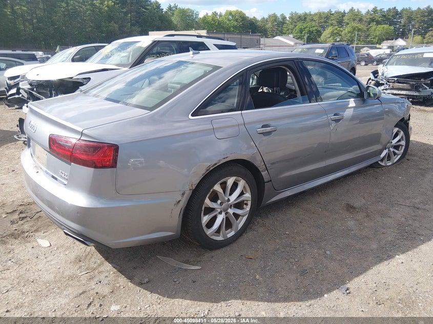 2017 Audi A6 VIN WAUG8AFC3HN001766 IAAI salvage auction — SIDE, Salvage (Massachusetts), sold $3,850 on 2026-07-31 (photo 4)
