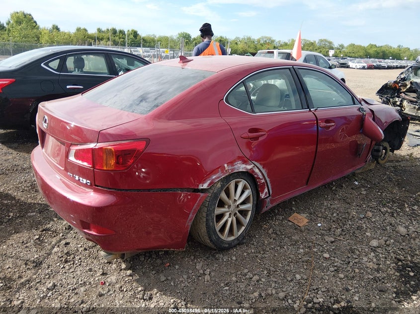 2009 Lexus Is 250 VIN JTHCK262295033480 IAAI salvage auction — RIGHT SIDE, Salvage (Ohio), sold $425 on 2026-07-15 (photo 4)