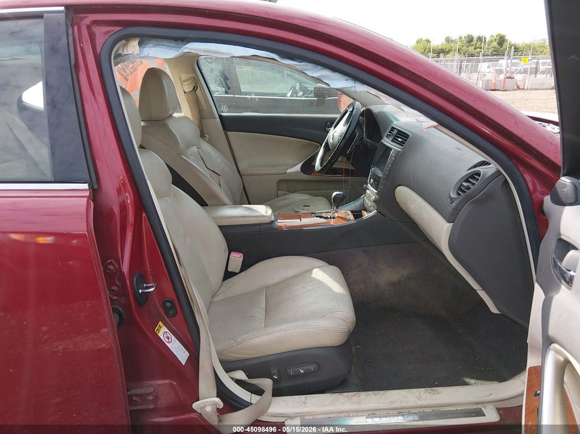 2009 Lexus Is 250 VIN JTHCK262295033480 IAAI salvage auction — RIGHT SIDE, Salvage (Ohio), sold $425 on 2026-07-15 (photo 5)