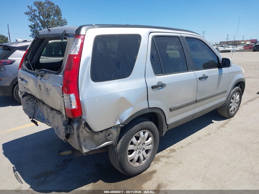 2006 Honda Cr-v VIN JHLRD68816C014816 IAAI salvage auction — REAR END, Salvage (California), sold $950 on 2026-07-15 (photo 4)