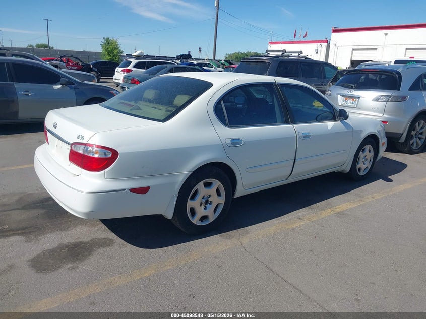 2001 Infiniti I30 VIN JNKCA31A91T008471 IAAI salvage auction — NORMAL WEAR, Clear (Utah), sold $275 on 2026-07-16 (photo 4)