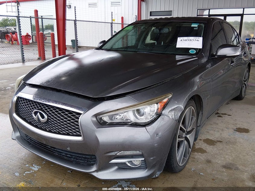 2016 Infiniti VIN JN1AV7AP8GM490235 IAAI salvage auction — LEFT FRONT, Salvage (Louisiana), sold $25 on 2026-07-29 (photo 2)