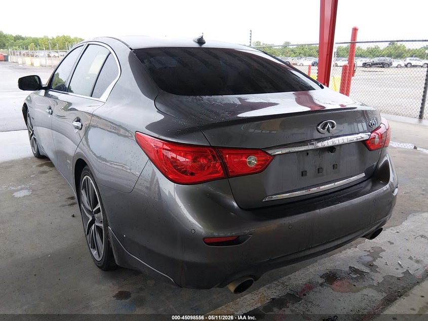 2016 Infiniti VIN JN1AV7AP8GM490235 IAAI salvage auction — LEFT FRONT, Salvage (Louisiana), sold $25 on 2026-07-29 (photo 3)