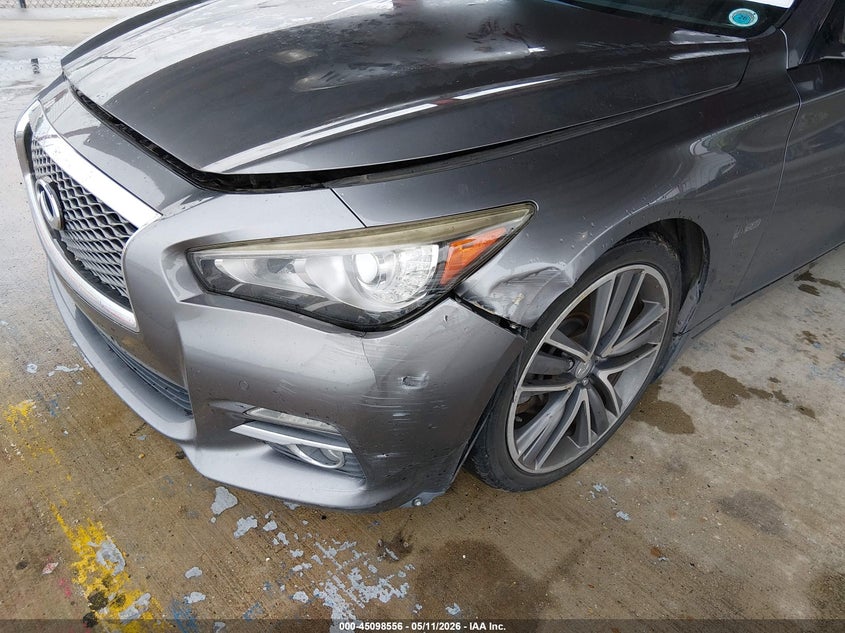 2016 Infiniti VIN JN1AV7AP8GM490235 IAAI salvage auction — LEFT FRONT, Salvage (Louisiana), sold $25 on 2026-07-29 (photo 6)