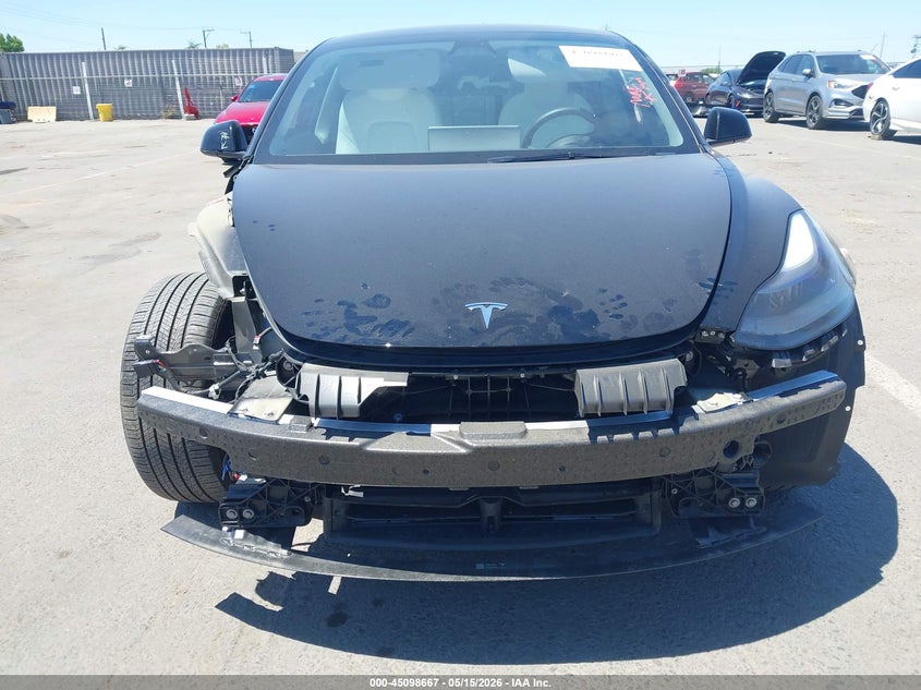 2023 Tesla Model 3 VIN 5YJ3E1EBXPF711358 IAAI salvage auction — FRONT END, Salvage Title, sold $9,600 on 2026-07-09 (photo 6)