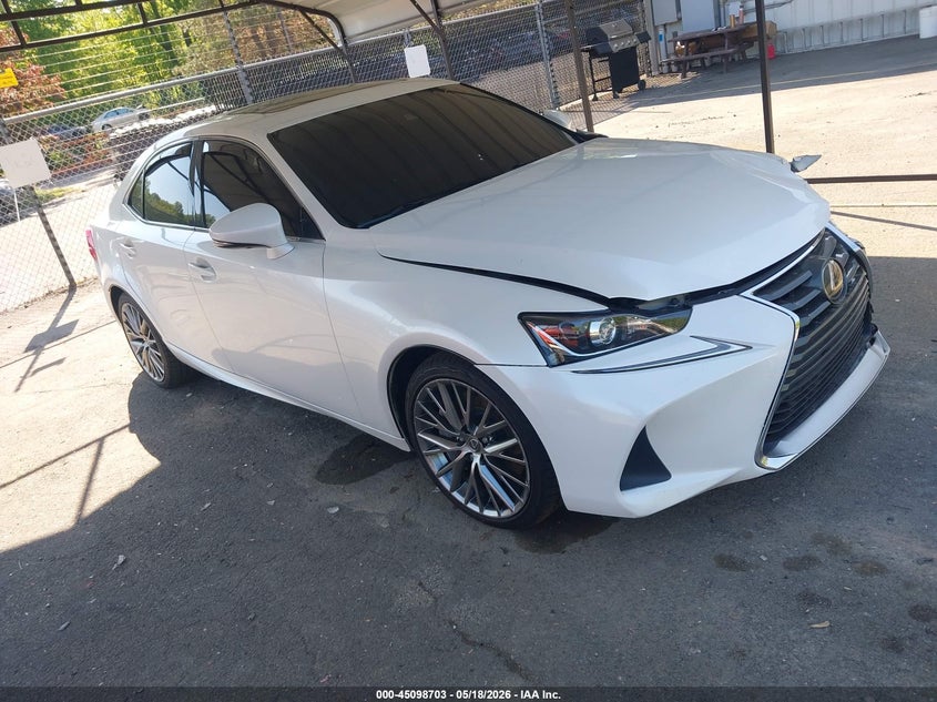 2017 Lexus Is VIN JTHCM1D27H5024991 IAAI salvage auction — LEFT FRONT, Salvage (Connecticut), sold $4,550 on 2026-07-09 (photo 1)