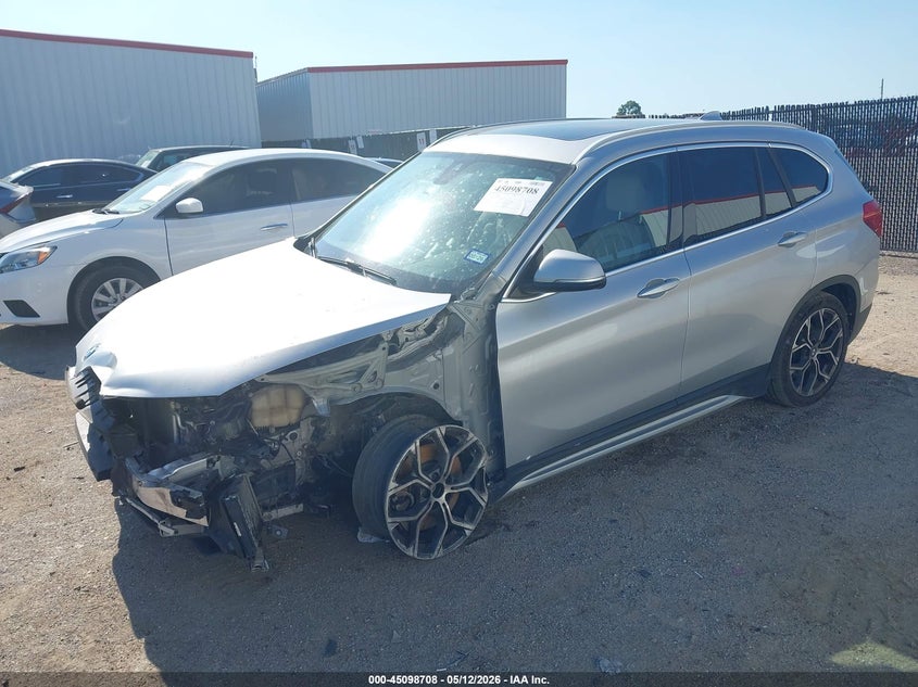 2021 BMW X1 VIN WBXJG7C03M5S82571 IAAI salvage auction — FRONT & REAR, Original (Texas), sold $3,150 on 2026-07-07 (photo 2)