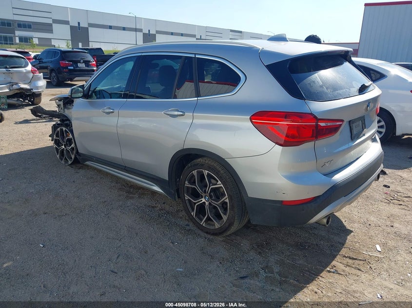 2021 BMW X1 VIN WBXJG7C03M5S82571 IAAI salvage auction — FRONT & REAR, Original (Texas), sold $3,150 on 2026-07-07 (photo 3)