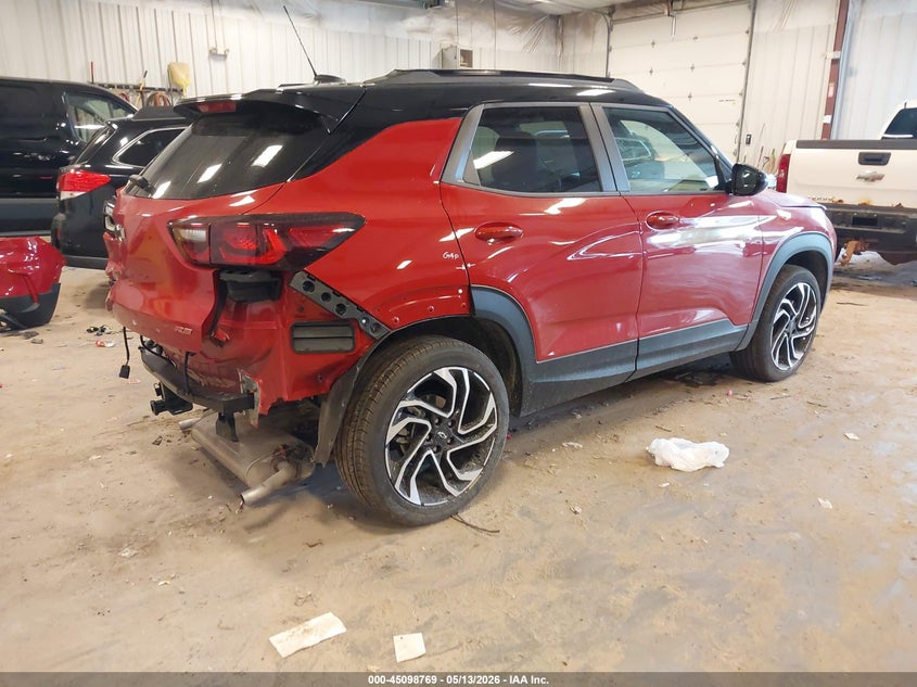 2026 Chevrolet Trailblazer VIN KL79MUSL2TB126974 IAAI salvage auction — REAR END, Clear (Michigan), sold $7,700 on 2026-07-08 (photo 4)