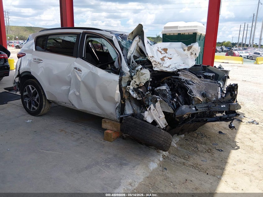 2021 Kia Sportage VIN KNDPN3AC3M7851376 IAAI salvage auction — LEFT & RIGHT, Certificate Of Destruction (Florida), sold $325 on 2026-07-14 (photo 1)