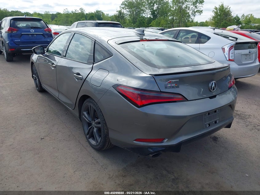 2024 Acura Integra VIN 19UDE4H3XRA012948 IAAI salvage auction — HAIL, Salvage (Ohio), sold $13,200 on 2026-07-14 (photo 3)