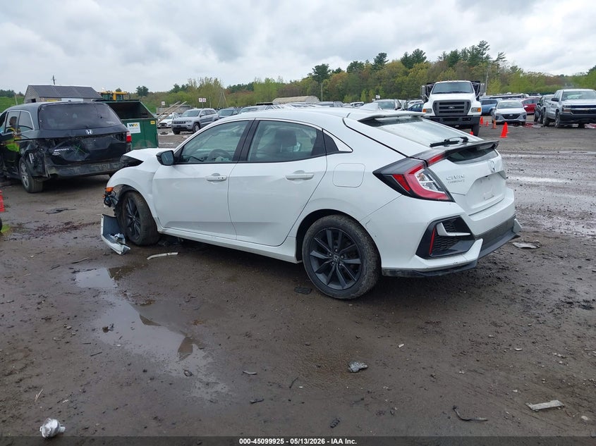 2021 Honda Civic VIN SHHFK7H63MU412425 IAAI salvage auction — FRONT END, Salvage Title, sold $1,600 on 2026-07-15 (photo 3)