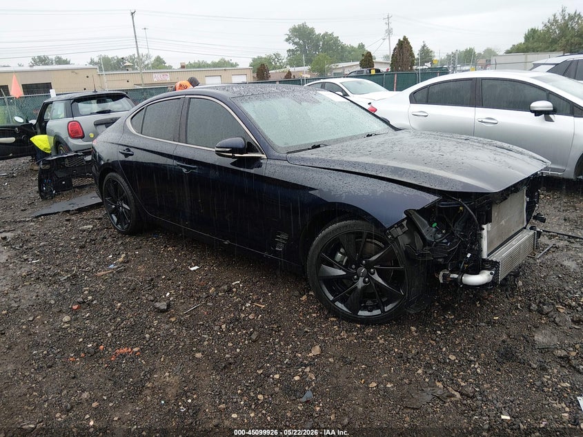 2023 Genesis G70 VIN KMTG34TA6PU105339 IAAI salvage auction — FRONT END, Salvage (Ohio), sold $6,800 on 2026-09-06 (photo 1)