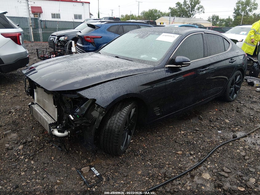 2023 Genesis G70 VIN KMTG34TA6PU105339 IAAI salvage auction — FRONT END, Salvage (Ohio), sold $6,800 on 2026-09-06 (photo 2)