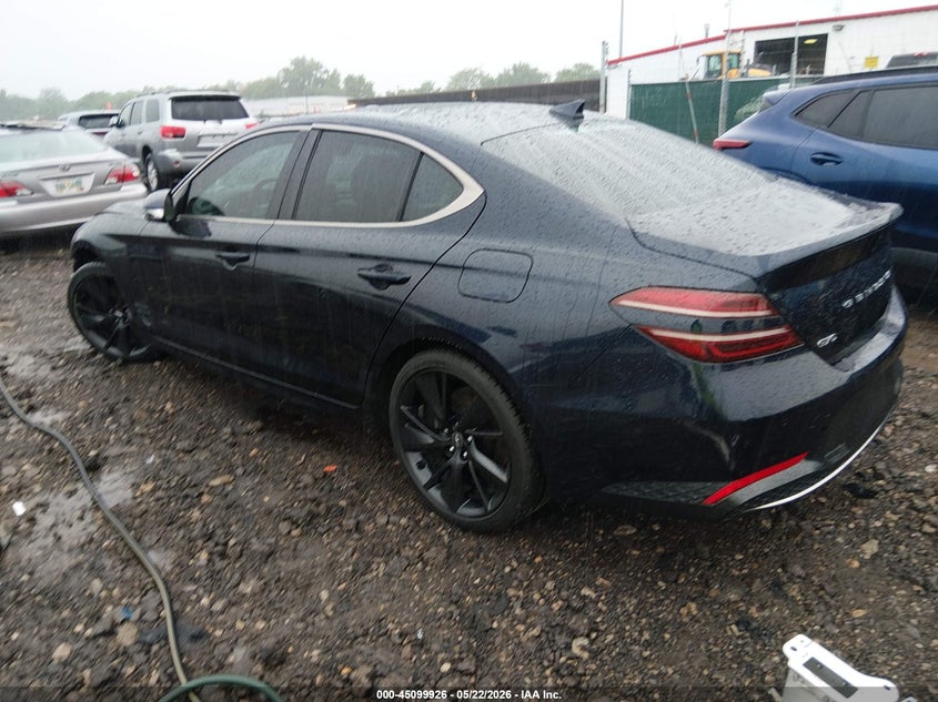 2023 Genesis G70 VIN KMTG34TA6PU105339 IAAI salvage auction — FRONT END, Salvage (Ohio), sold $6,800 on 2026-09-06 (photo 3)