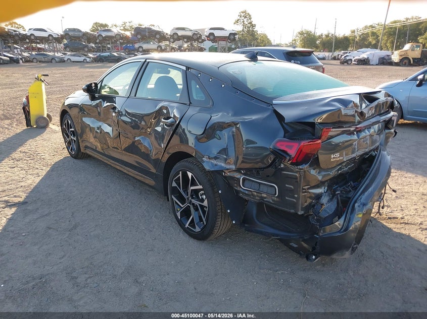2026 Kia K5 VIN KNAG34J77T5424417 IAAI salvage auction — REAR END, Rebuildable (Florida), sold $7,875 on 2026-07-07 (photo 3)