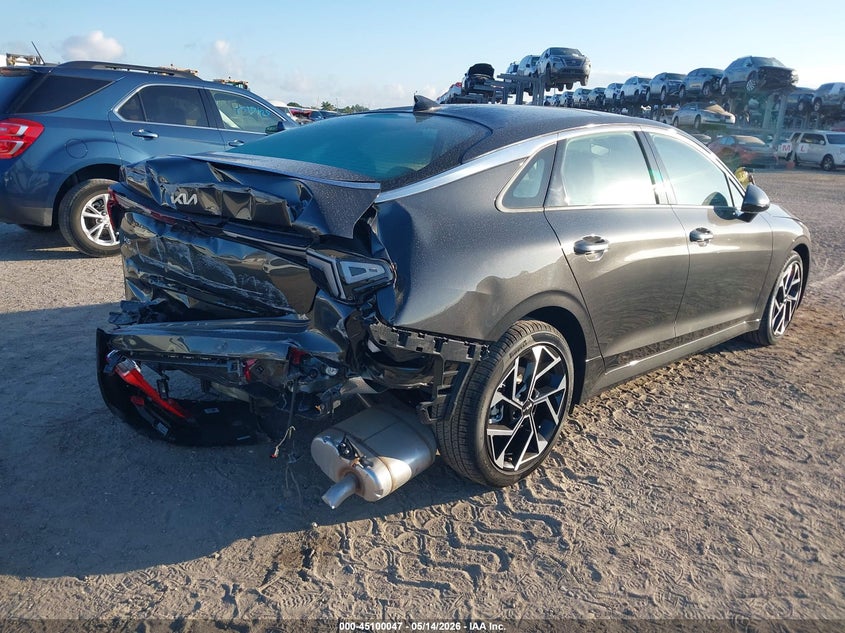 2026 Kia K5 VIN KNAG34J77T5424417 IAAI salvage auction — REAR END, Rebuildable (Florida), sold $7,875 on 2026-07-07 (photo 4)