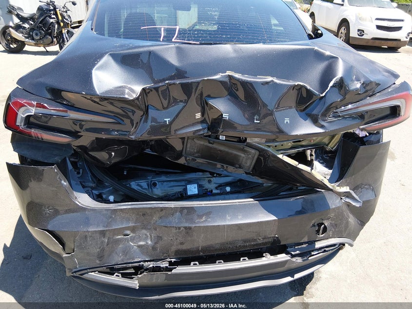 2025 Tesla Model 3 VIN 5YJ3E1EAXSF057364 IAAI salvage auction — REAR END, Salvage (North Carolina), sold $13,500 on 2026-07-15 (photo 6)
