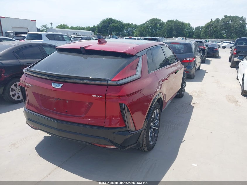 2024 Cadillac Lyriq VIN 1GYKPTRK2RZ109279 IAAI salvage auction — FRONT END, Salvage (Texas), sold $12,500 on 2026-07-28 (photo 4)