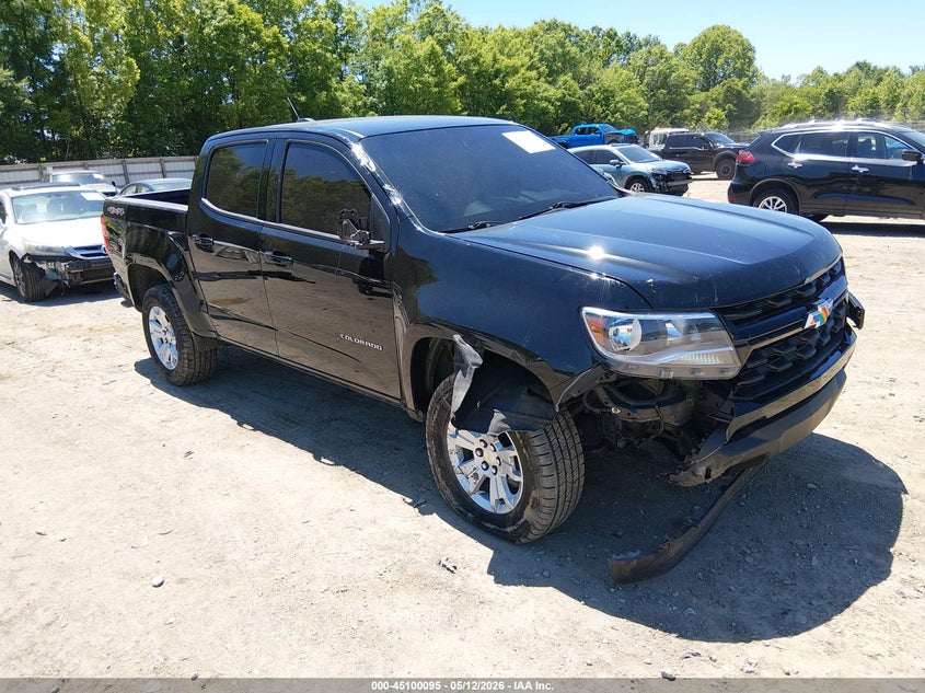 2022 Chevrolet Colorado VIN 1GCGTCEN3N1322676 IAAI salvage auction — RIGHT FRONT, Salvage (Tennessee), sold $7,600 on 2026-07-29 (photo 1)