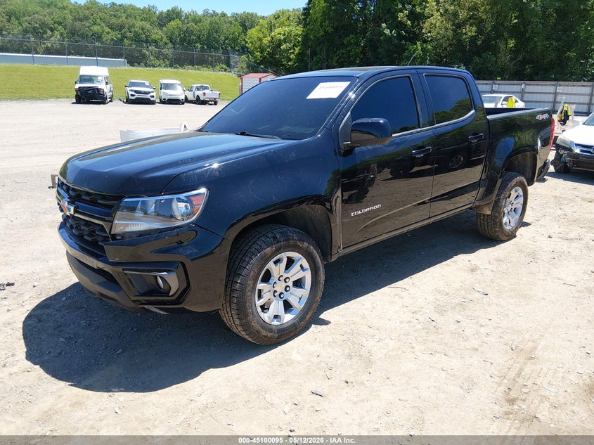 2022 Chevrolet Colorado VIN 1GCGTCEN3N1322676 IAAI salvage auction — RIGHT FRONT, Salvage (Tennessee), sold $7,600 on 2026-07-29 (photo 2)