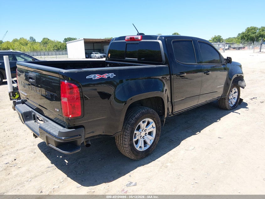 2022 Chevrolet Colorado VIN 1GCGTCEN3N1322676 IAAI salvage auction — RIGHT FRONT, Salvage (Tennessee), sold $7,600 on 2026-07-29 (photo 4)