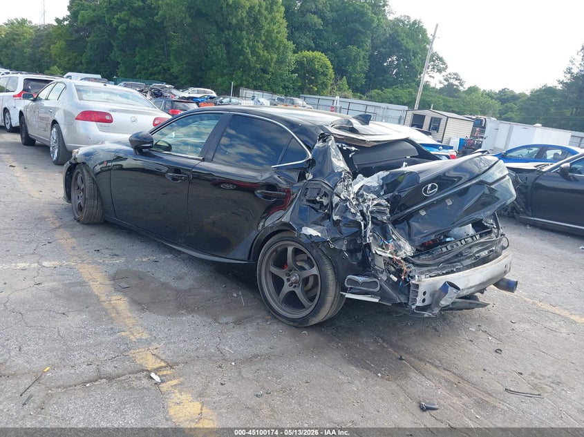 2015 Lexus Is VIN JTHBF1D28F5063365 IAAI salvage auction — FRONT & REAR, Salvage (Georgia), sold $1,450 on 2026-07-15 (photo 3)