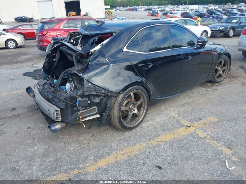 2015 Lexus Is VIN JTHBF1D28F5063365 IAAI salvage auction — FRONT & REAR, Salvage (Georgia), sold $1,450 on 2026-07-15 (photo 4)
