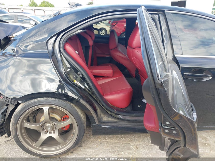2015 Lexus Is VIN JTHBF1D28F5063365 IAAI salvage auction — FRONT & REAR, Salvage (Georgia), sold $1,450 on 2026-07-15 (photo 8)