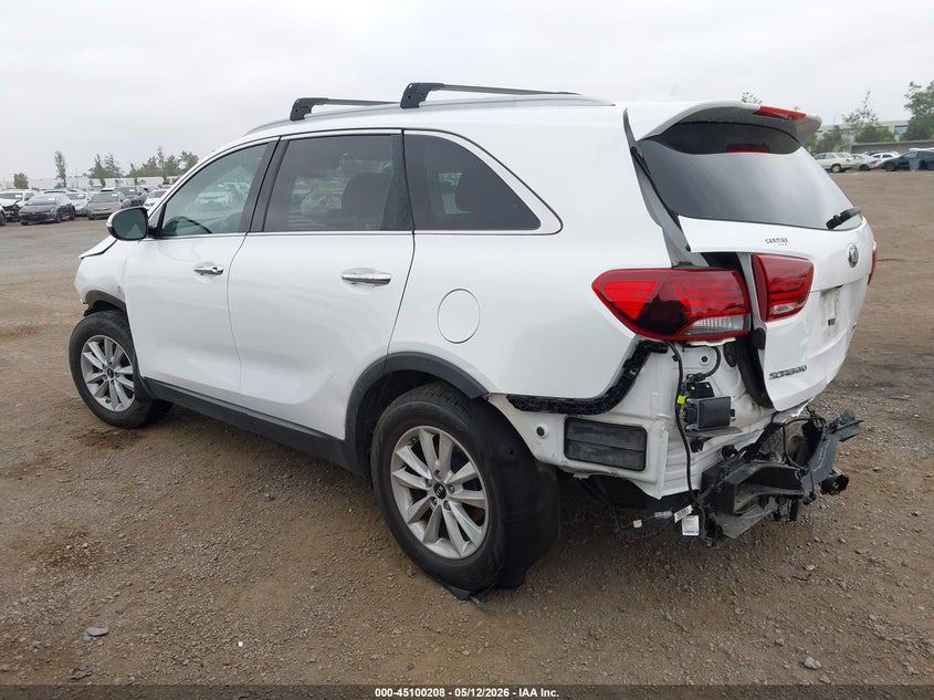 2019 Kia Sorento VIN 5XYPG4A39KG434246 IAAI salvage auction — FRONT & REAR, Salvage (California), sold $1,000 on 2026-07-06 (photo 3)